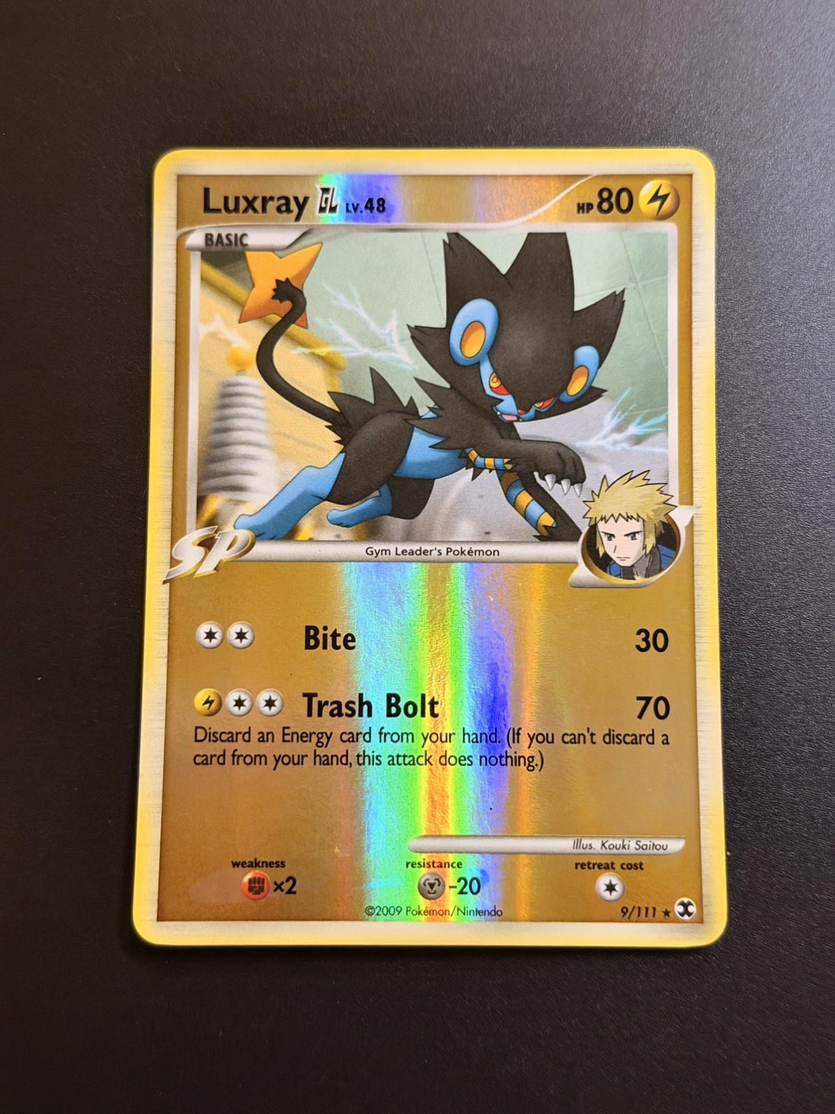 Pokemon Card Luxray GL 9/111 Platinum Rising Rivals Reverse Holo Rare NM