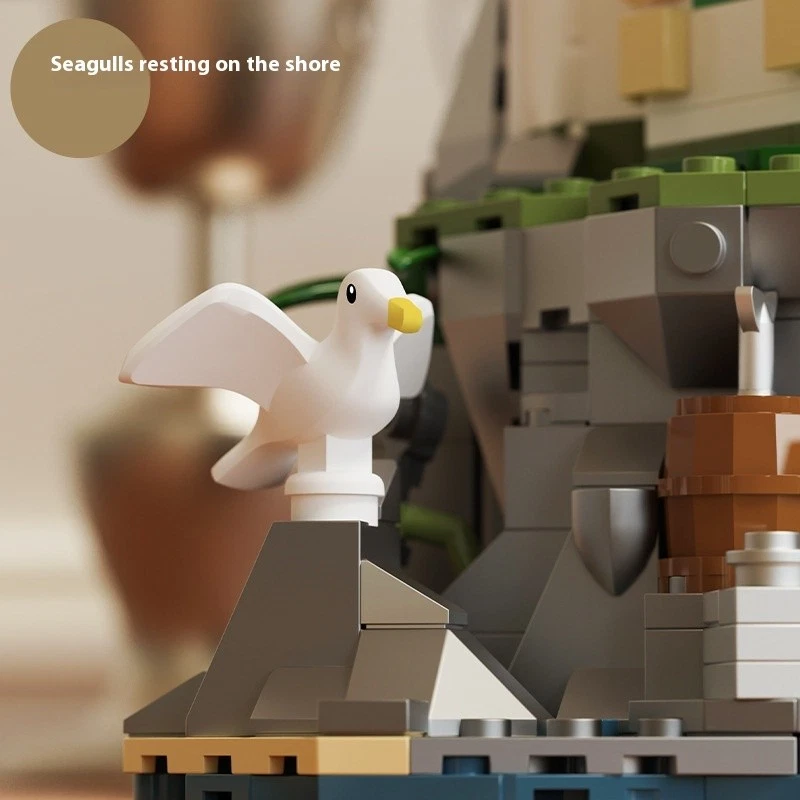 MOC-13045 Island Ocean Lighthouse Cove 1092 pieces with Hidden Golden Chest - Image 3 of 4