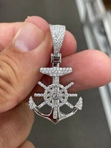 Diamond store anchor pendant