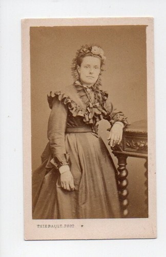 Photo Ancienne CDV Allemagne - Femme Courtisane Dénudée - Cologne - 1870 - Tirage Albuminé