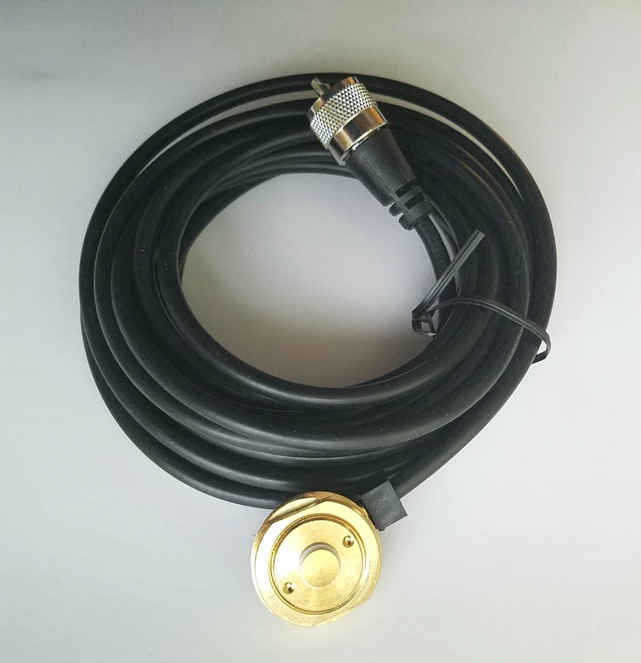 Antenna UHF 1/4 Hole Mount PL259 Icom Kenwood Yaesu Vertex Mobile Radio 1126 - Image 2 of 4