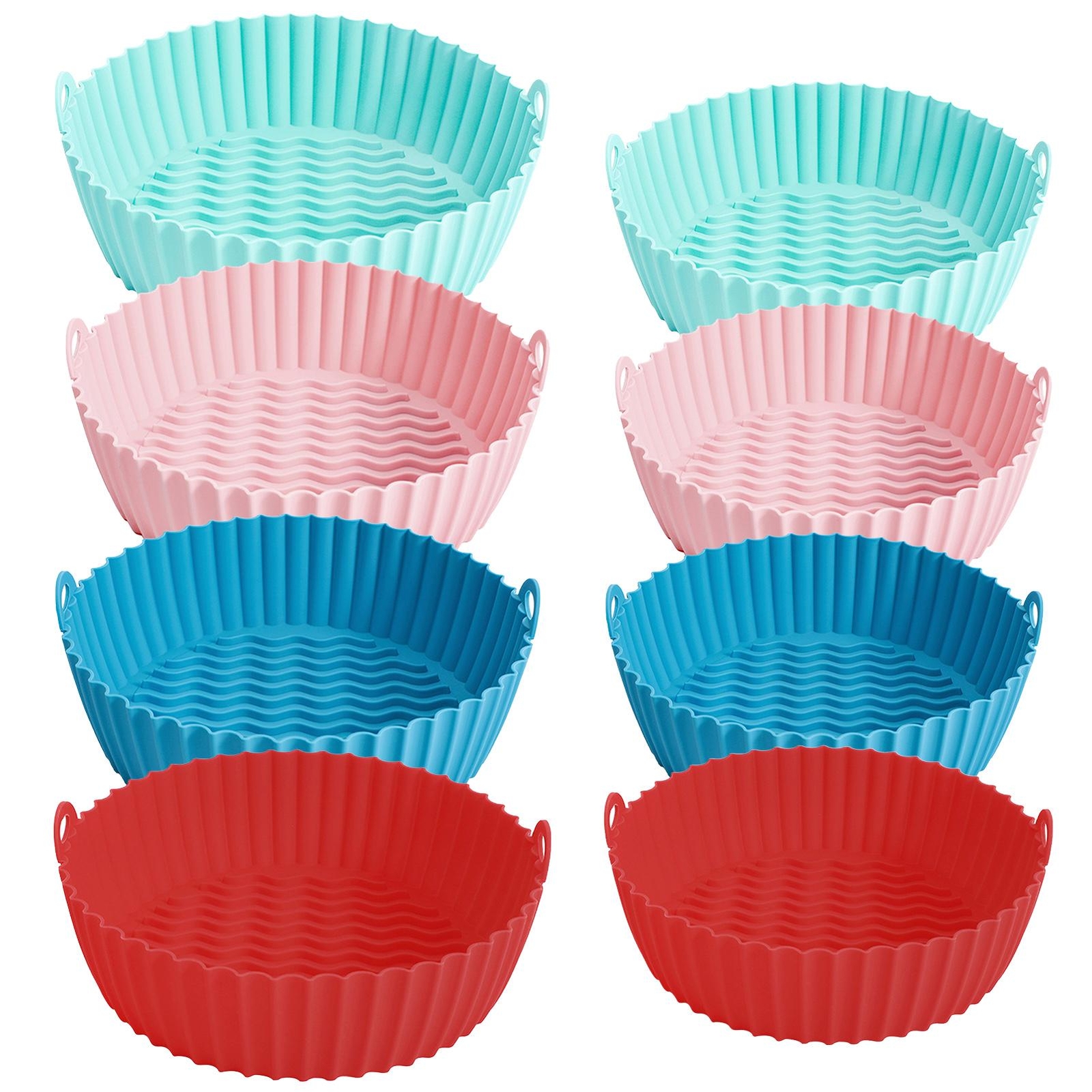 Silicone Air Fryer Liner Reusable Oven Microwave Baking BBQ Fryer Pan