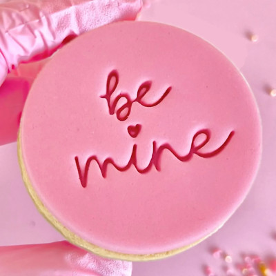 Valentinstag Be Mine Stempel Präger für Fondant Kekse Ausstecher Cupcake