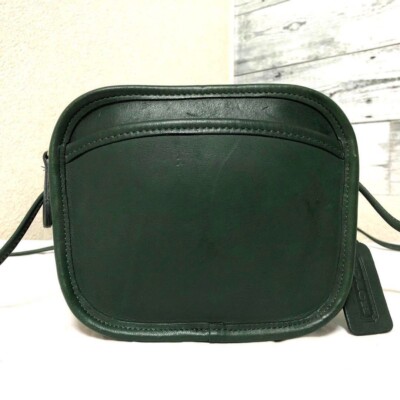 バッグ Vintage Coach Shoulder Bag Leaf Green Vintage Coach Leaf Green Ergo Bag 9020 Rare Color