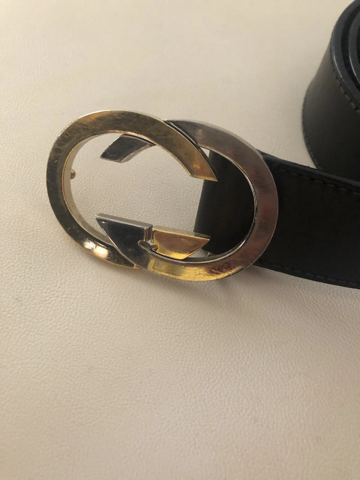 Cintura GUCCI uomo In Pelle Originale Tg 100