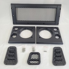 LR DEFENDER -16 Mesh Style Satin Black Face Lift Grille Kit BA9451