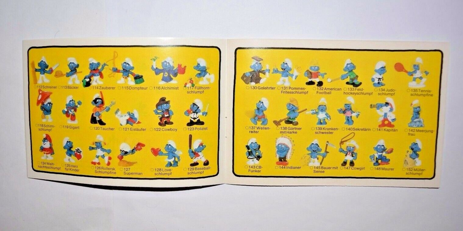 Schleich Figuren Sammel-Katalog Schlümpfe Peanuts Fraggles 80-er Jahre/24 Seiten