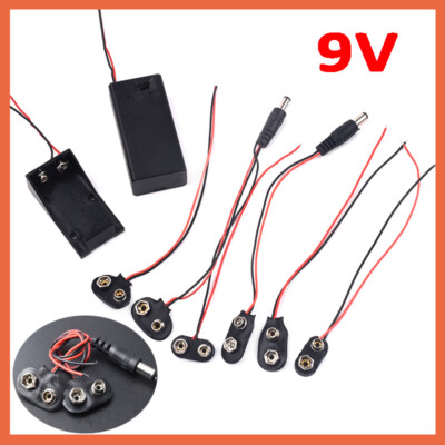 9 Volt Batterieclip Block Batterie Clip Anschluss Kabel für 9V Blöcke Stecker