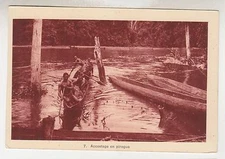IVORY COAST ?., Pirogue in River, c1930 ppc.