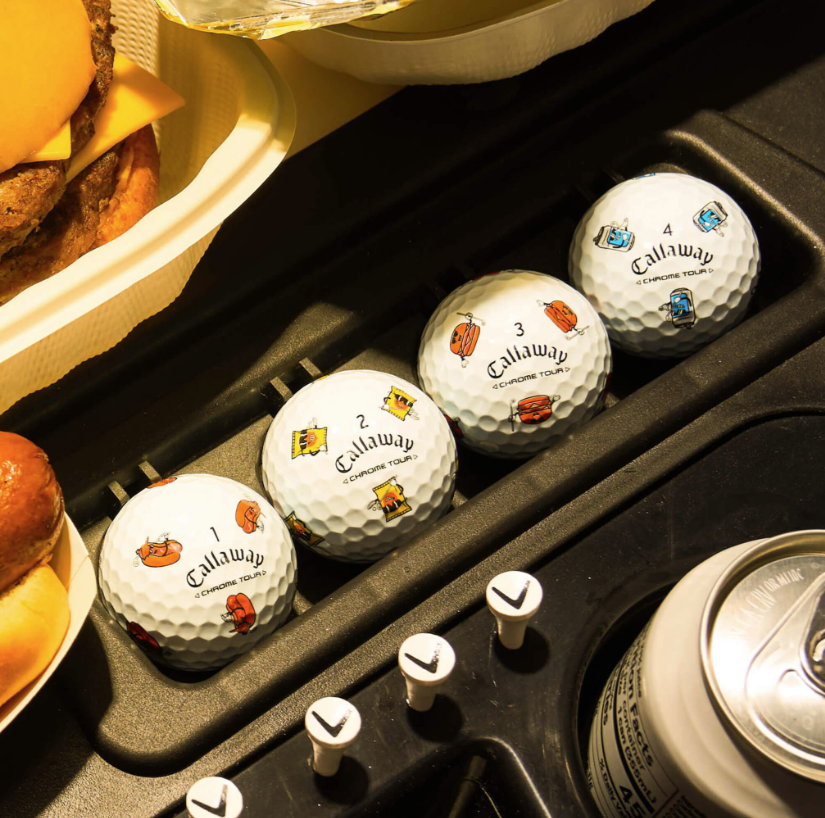 Callaway Chrome Tour TURNBOX Golf Balls Limited Edition Hot Dog