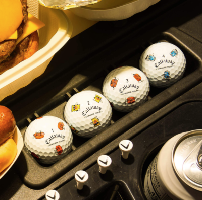 Callaway Chrome Tour TURNBOX Golf Balls Limited Edition Hot Dog
