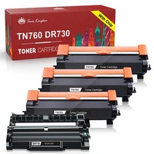 TN760 Toner DR730 Drum Unit Compatible For Brother MFC-L2710DW MFC-L2750DW Lot