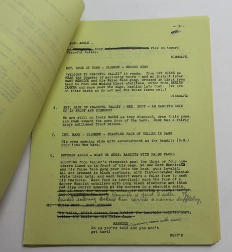 THE LONE RANGER / Doane R. Hoag, 1956 RARE TV Script Lot "The Tarnished Star" - Picture 10 of 12