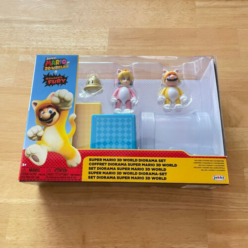 Super Mario 3D World Jakks Pacific 2.5 Inch Diorama Playset Figure Toys Nintendo