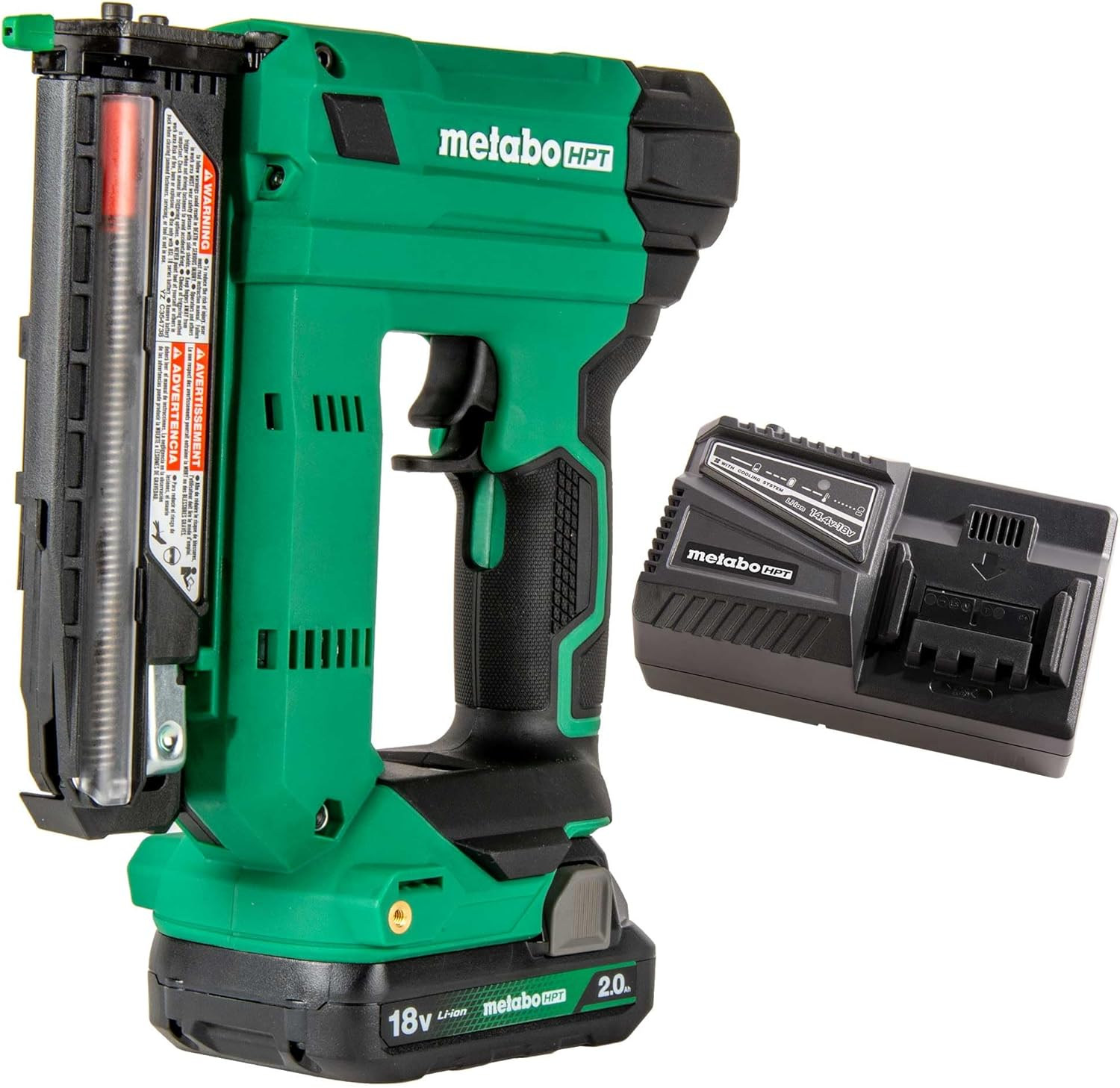 18V Cordless 23-Gauge Pin Nailer Kit with Battery and Charger