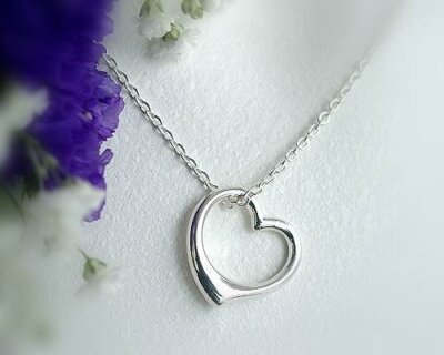 Herzanhänger Silber 925 Halskette Damen Collier Herz echt Sterlingsilber 3r02
