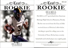 2024 Leaf ROOKIE DIA BELL RC #RA-63 FOOTBALL TEXAS LONGHORNS