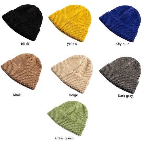 Men Knitted Hat Warm Hat Beanie Cap 