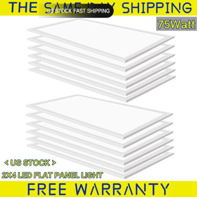 2x4 LED Ceiling Light, 75Watt Flat Ultra-Slim Dimmable Edge Lit LED Panel Lights