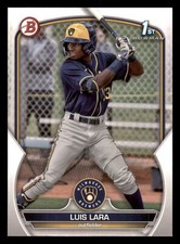 2023 Bowman Luis Lara #BP-100 FBC Milwaukee Brewers