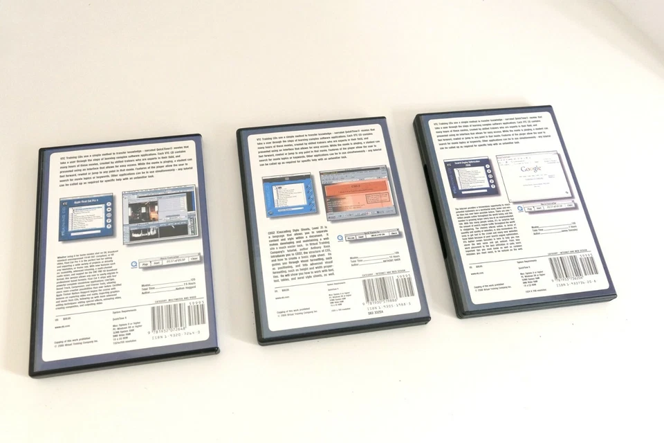 VTC Virtual Training Company 3 DVD’s: Apple Final Cut Pro 4, CSS2, SEO (2005-200 - Image 3 of 4
