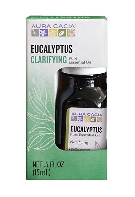 Aura Cacia  Pure Essential Oil Eucalyptus  1 Each  0.5 Oz