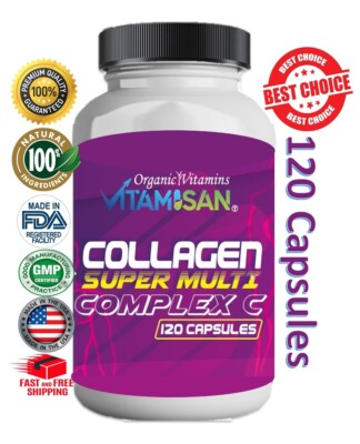 collagen Hydrolyzate with vitamin C Biotin Colageno Natural Skin Hair Nail 120 c
