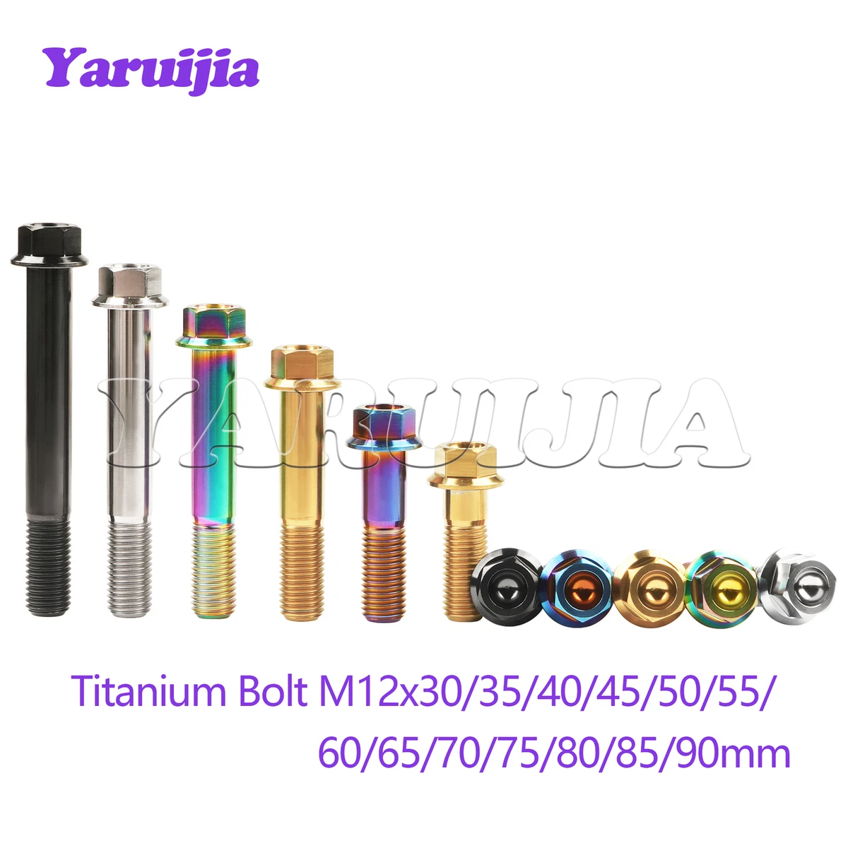 Yaruijia - Bullone In Titanio M6 X 15 Mm, Con Testa A Brugola, Passo 1,0 Mm, Confezione Da 5 - Foto 7