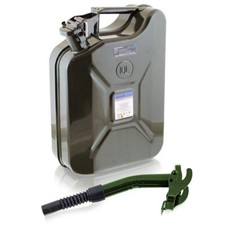 Benzinkanister Kraftstoff Tankkanister 10L 1x mit Einfüllstutzen Starr BITUXX