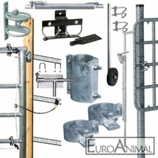 Weidetor Riegel Verschluss St&uuml;tzrad Torpfosten &Uuml;berwurf Elektro-Set Zubeh&ouml;r