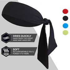 Sports Headband - Ninja Bandana  Karate Tie Back Hair Band/Wrap for Men Women