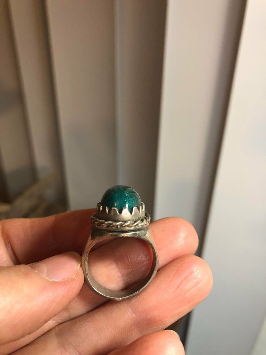 SILVER925 BIG GREEN STONE RING/シルバー/リング 3256804600982884;64db6cc2-2754
