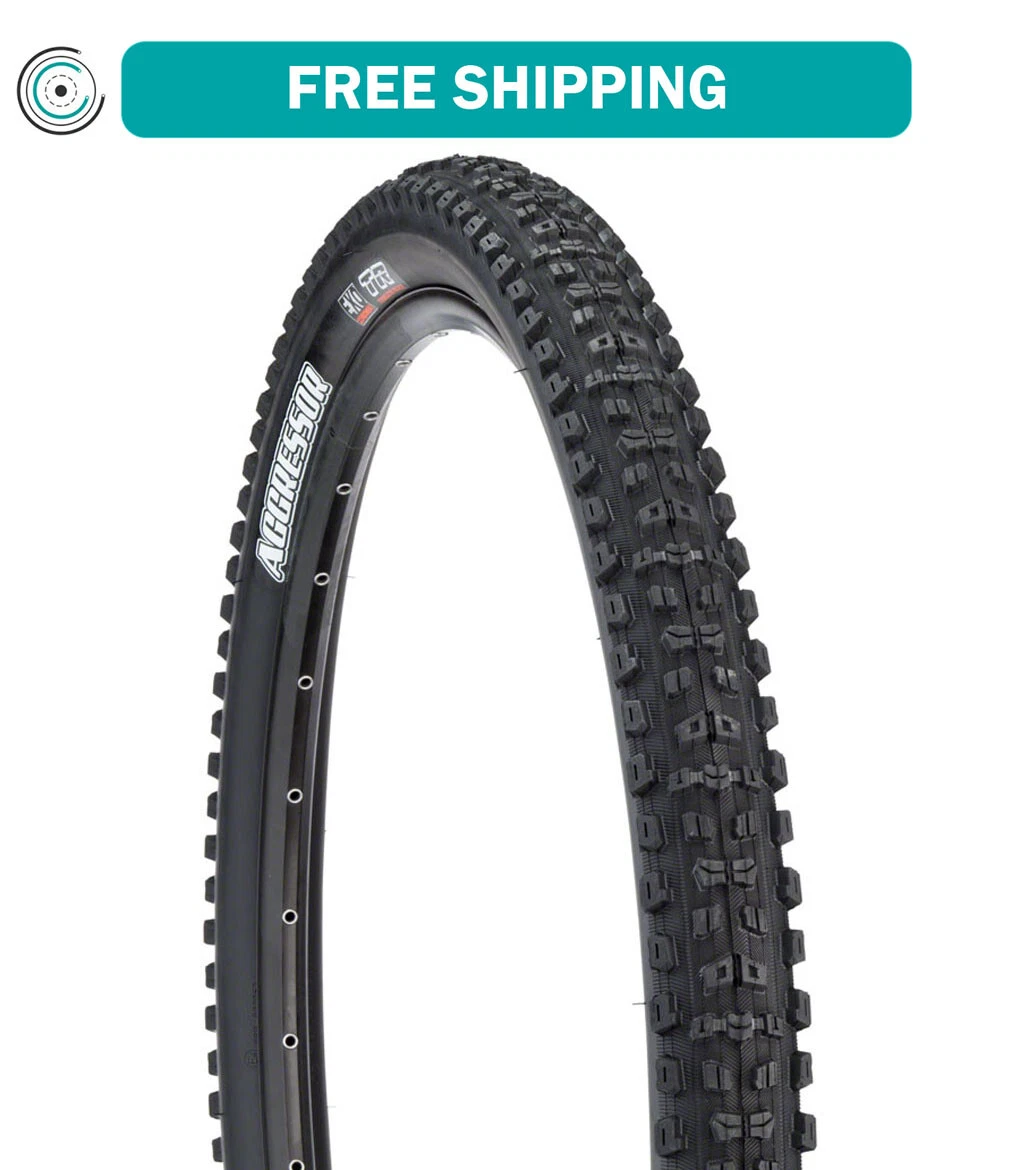 Maxxis aggressor exo tubeless mtb tire black 2025