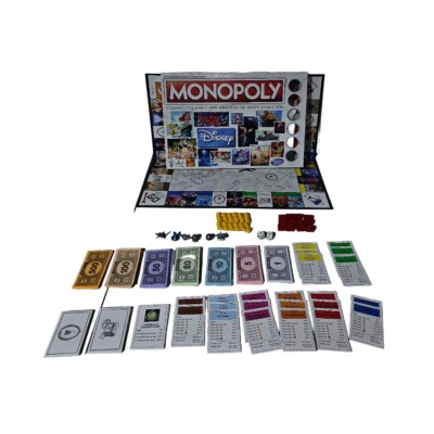 2016 Monopoly Disney Animation Edition Board Game Hasbro Missing Rules Book Only