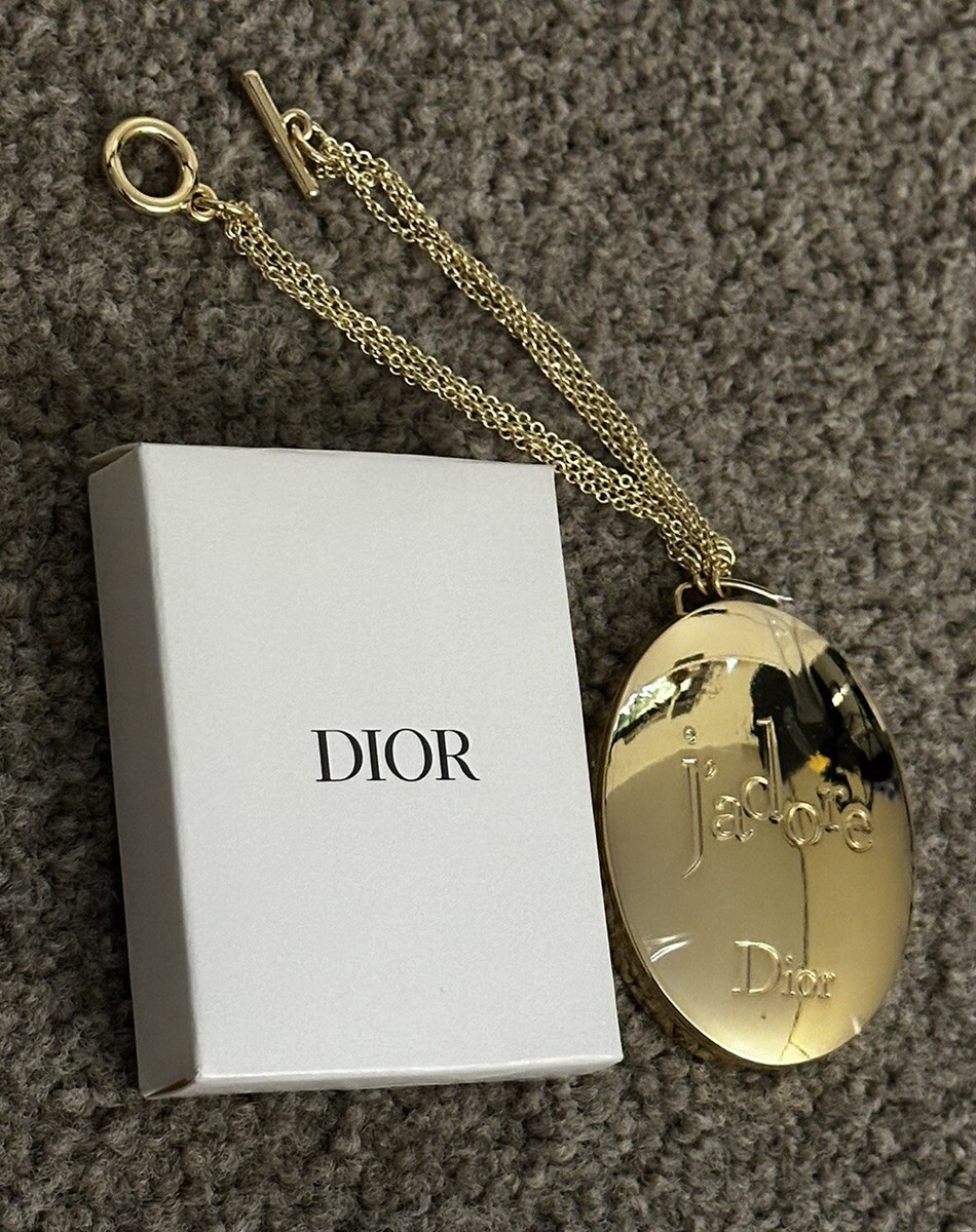 Rare Dior Jadore Vip Gift Gold Pocket Mirror Locket with gold