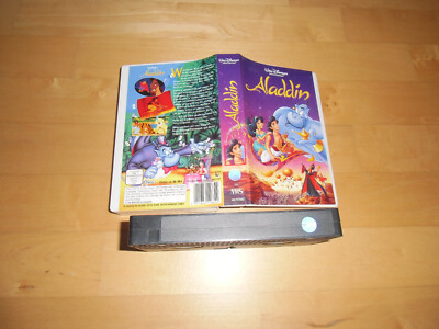 Aladdin,Walt Disney Meisterwerke, Hologramauflage, auf Cover und Tape,VHS