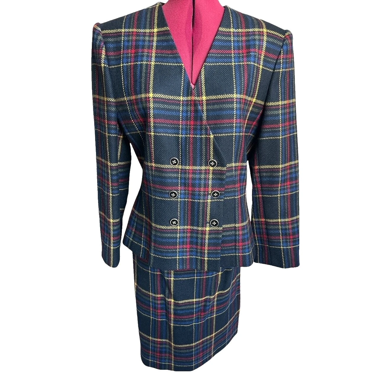 Trajes de Falda Kasper 100% Lana Traje Trajes y separa para Mujeres