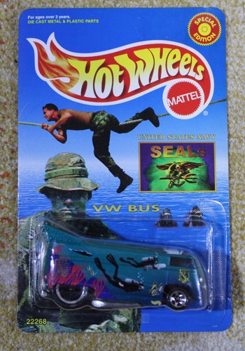 Hot Wheels Volkswagen Drag Bus 1999 – Édition Web Page Exclusive (Bleu) - Sans Boîte