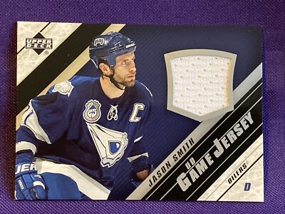 2005-06 Upper Deck Jerseys #JJS Jason Smith Jersey Oilers