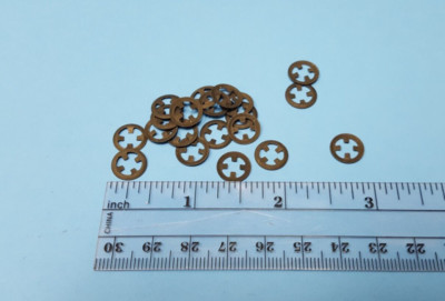 (Lot of 500 PCs) Black Star Lock Washer, I.D: 4 mm, O.D: 10mm