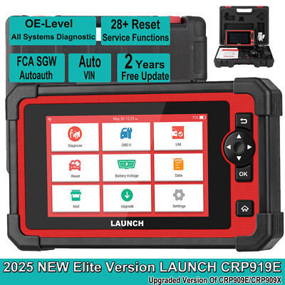 2025 LAUNCH CRP919E Elite Bidirectional Scan Tool Car Diagnostic Scanner Coding