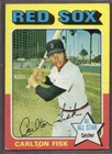 1975 Topps Set-Break # 80 Carlton Fisk VG-VGEX (crease) *JAYSACE*