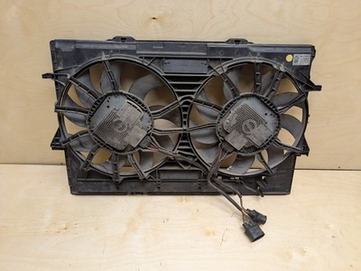 12-18 OEM AUDI A6 A7 S4 S5 SQ5 Radiator Cooling Condenser Fan Shroud Motor