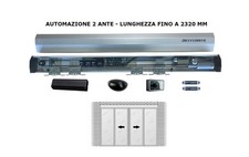PORTA SCORREVOLE 2 ANTE FINO A 232 CM 24V AUTOMAZIONE INGRESSO AUTOMATICO 