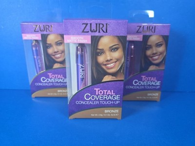 Zuri Bronze Total Coverage Concealer Touch-up Smooth Matte Finish Lot Of 3