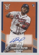 2021 Topps Big League Opening Act Electric Orange /99 Cristian Pache Auto 1i1m