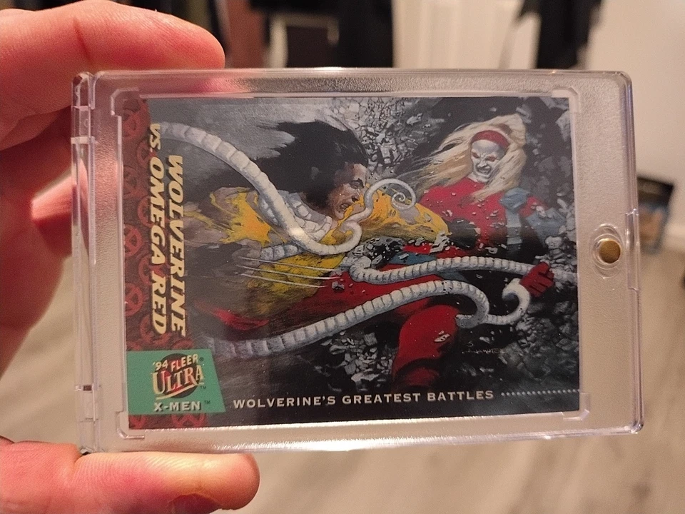 Wolverine vs Omega Red 1994 X-Men Fleer Ultra Greatest Battles #139.   ¡Como nuevo! Foto 4 de 4