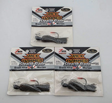 (3) Z-Man Jack Hammer Stealth Blade Chatterbait Fishing Lures Lot of 3