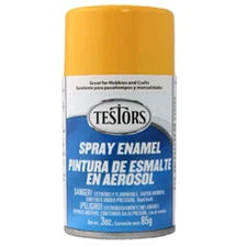 Testor Corp. Spray 3oz Yellow TES1214T Plastics Paint Enamels