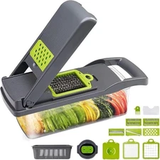 Vegetable Chopper,Grater,Cutter and Slicer 7 in 1 for Kitchen.Vegetable Fruit Po